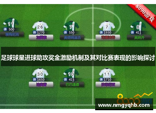 足球球星进球助攻奖金激励机制及其对比赛表现的影响探讨